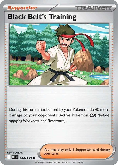 Black Belt's Training 144/159 - Pokemon TCG Journey Together card