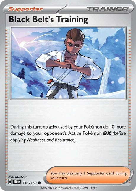 Black Belt's Training 145/159 - Pokemon TCG Journey Together card