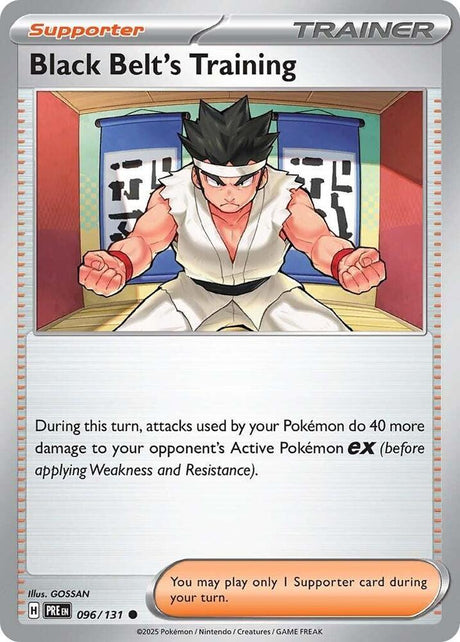 Black Belt's Training 096/131 - Standard card artwork - Pokemon TCG Prismatic Evolutions card