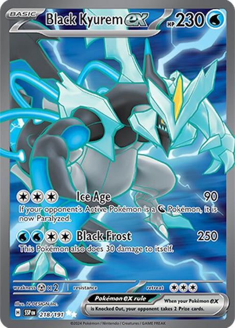 Black Kyurem ex 218/191 - Pokemon TCG Surging Sparks card