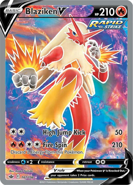 Blaziken V (Full Art) 161 - Pokemon TCG Chilling Reign card