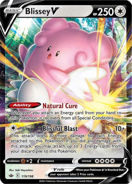 Blissey V 119 - Pokemon TCG Chilling Reign card