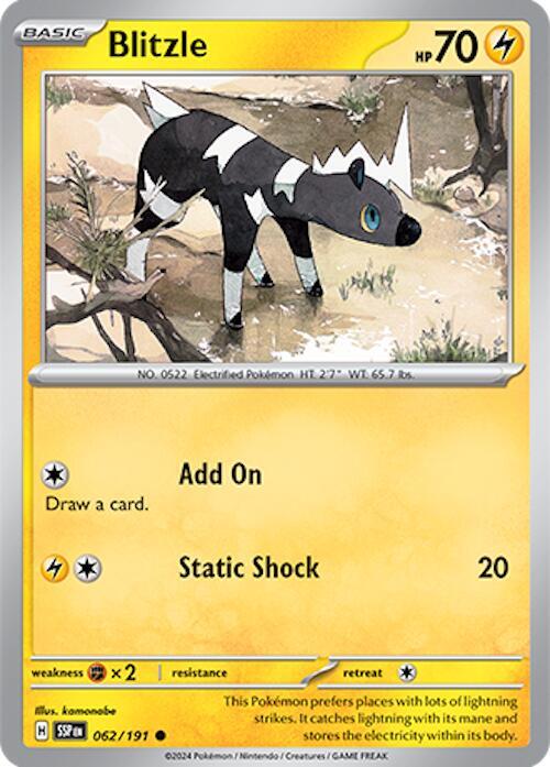 Blitzle 062/191 - Pokemon TCG Surging Sparks card