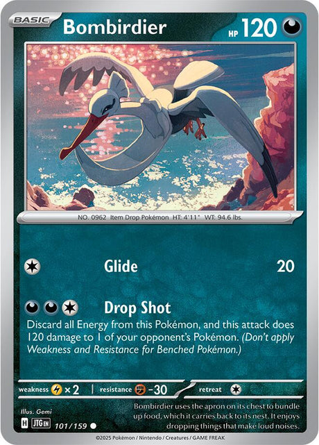 Bombirdier 101/159 - Pokemon TCG Journey Together card