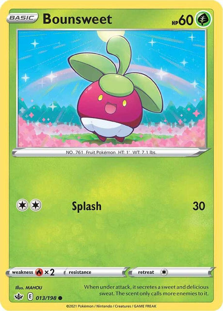 Bounsweet 013 - Pokemon TCG Chilling Reign card