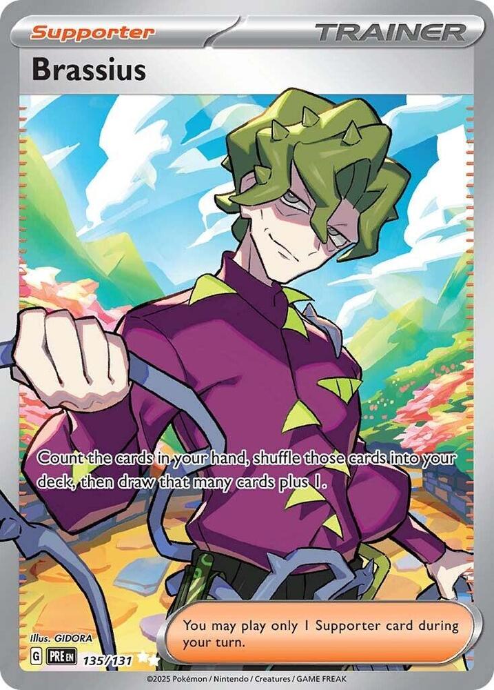 Brassius 135/131 - Standard card artwork - Pokemon TCG Prismatic Evolutions card