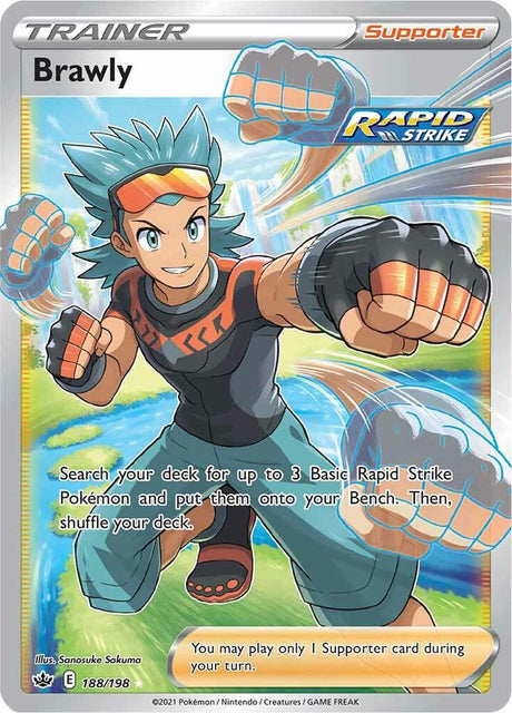 Brawly (Full Art) 188 - Pokemon TCG Chilling Reign card