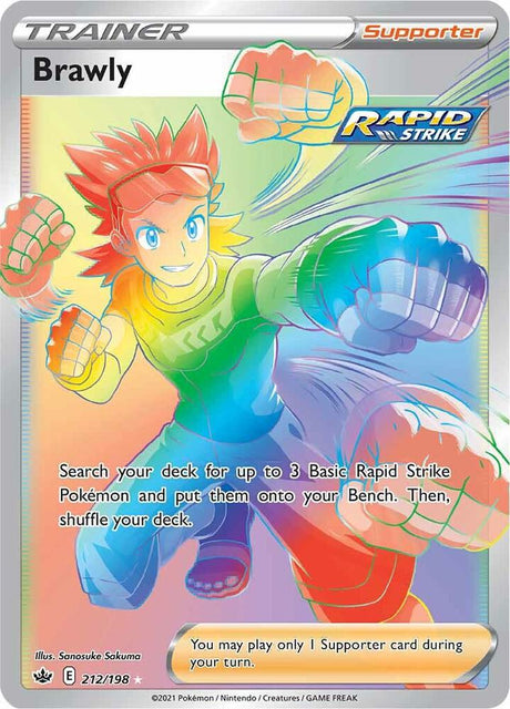 Brawly (Secret) 212 - Pokemon TCG Chilling Reign card