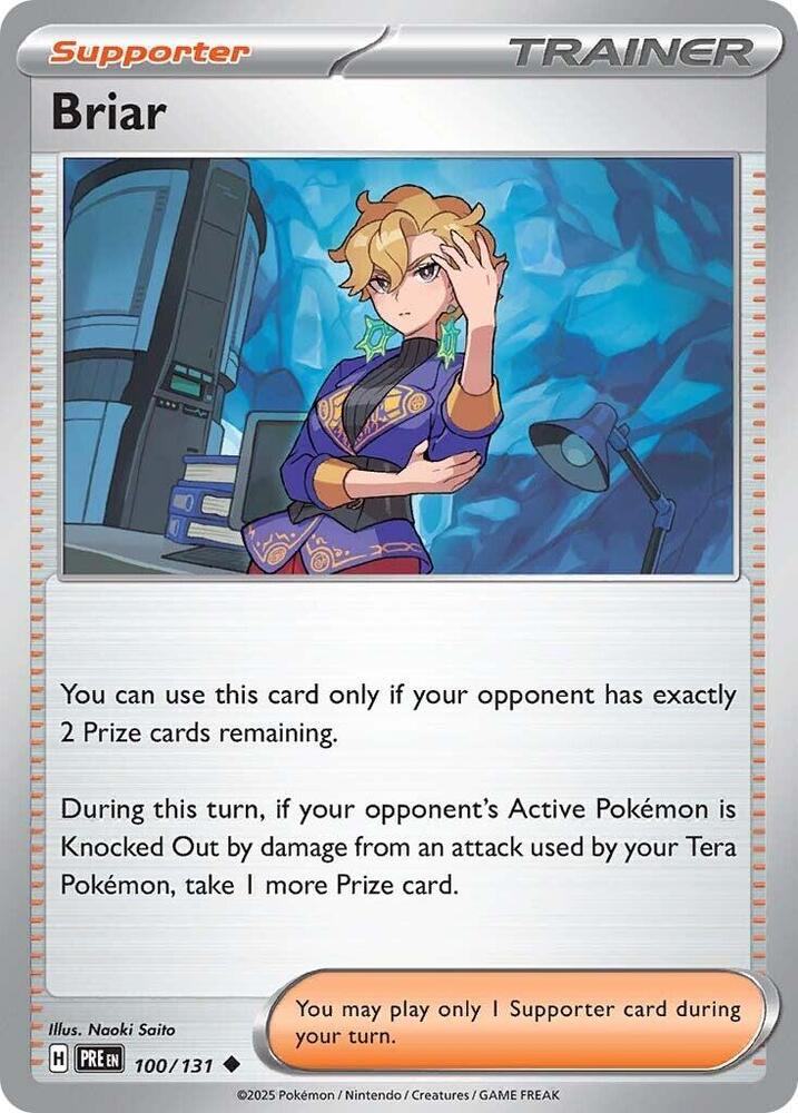 Briar 100/131 - Standard card artwork - Pokemon TCG Prismatic Evolutions card
