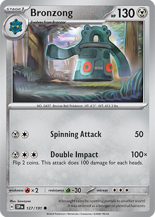 Bronzong 127/191 - Pokemon TCG Surging Sparks card