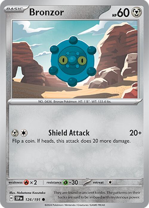 Bronzor 126/191 - Pokemon TCG Surging Sparks card