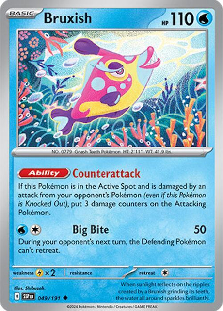 Bruxish 049/191 - Pokemon TCG Surging Sparks card