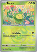 Budew 004/131 - Master Ball Reverse Holo - Pokemon TCG Prismatic Evolutions card