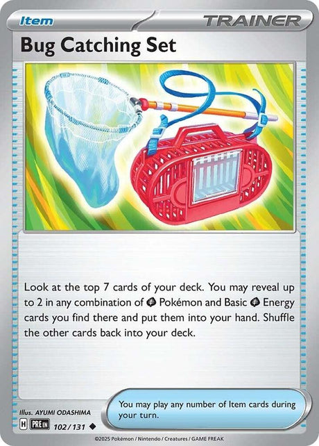 Bug Catching Set 102/131 - Standard card artwork - Pokemon TCG Prismatic Evolutions card