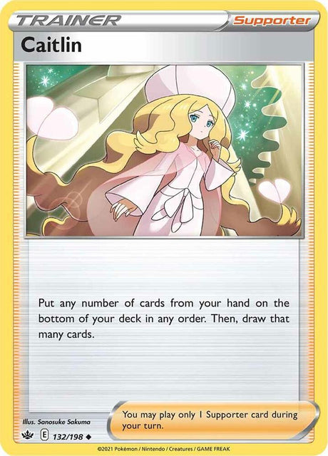 Caitlin 132 - Pokemon TCG Chilling Reign card