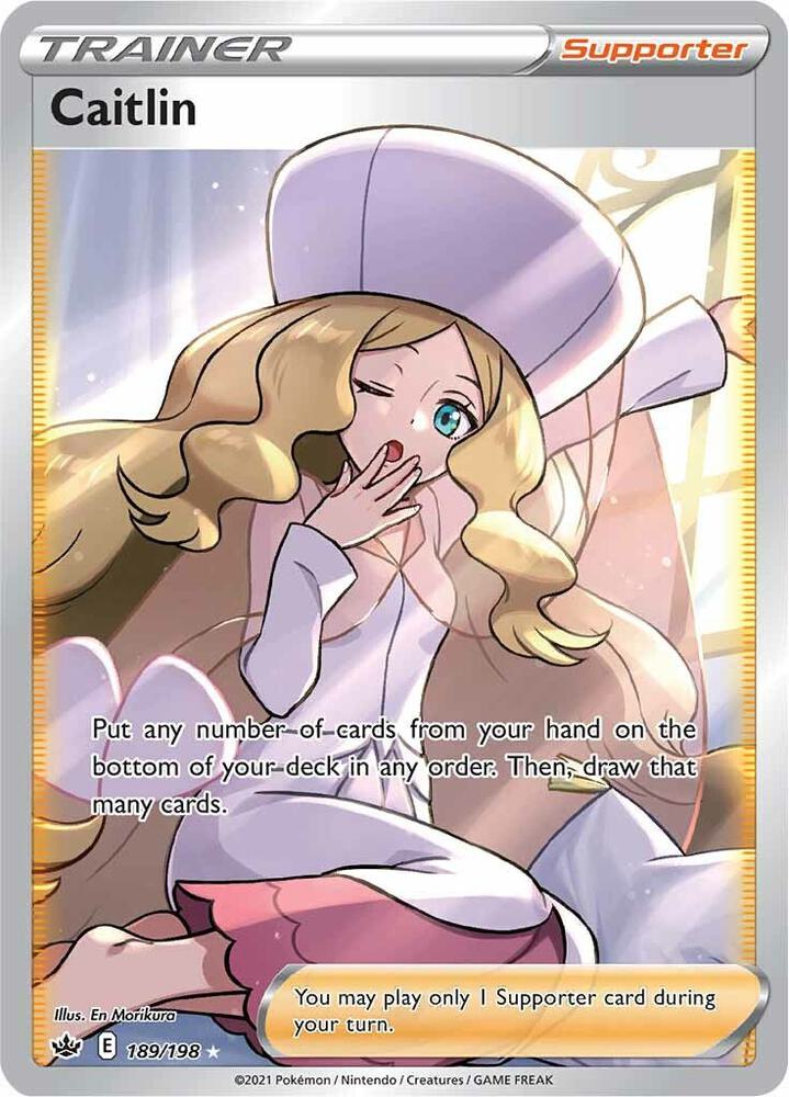 Caitlin (Full Art) 189 - Pokemon TCG Chilling Reign card