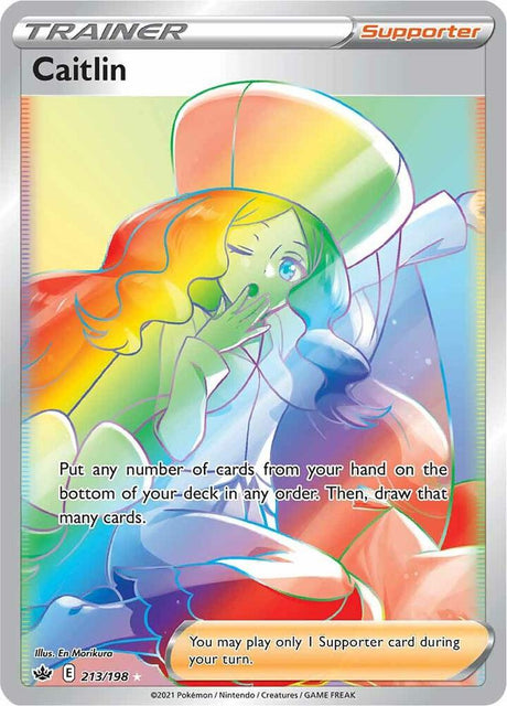 Caitlin (Secret) 213 - Pokemon TCG Chilling Reign card