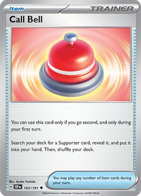 Call Bell 165/191 - Pokemon TCG Surging Sparks card
