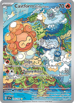Castform Sunny Form 195/191 - Pokemon TCG Surging Sparks card