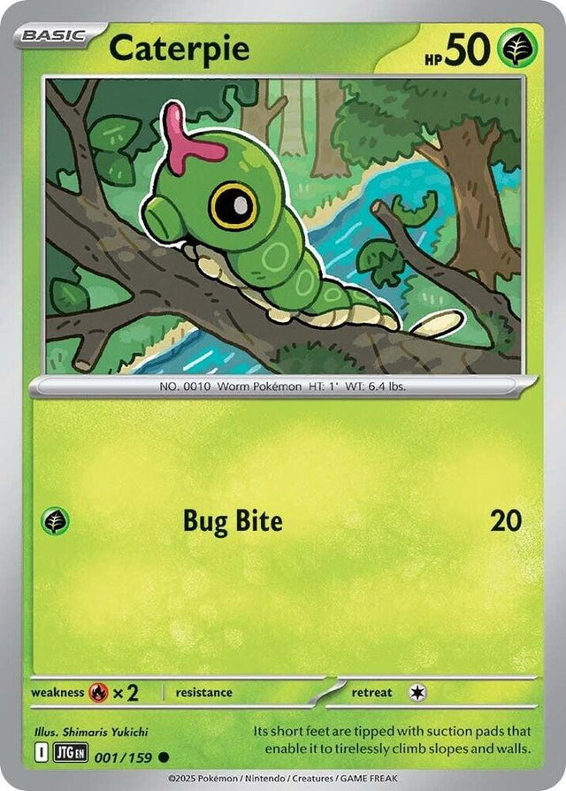 Caterpie 001/159 - Pokemon TCG Journey Together card