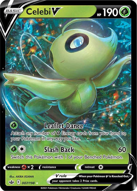 Celebi V 007 - Pokemon TCG Chilling Reign card