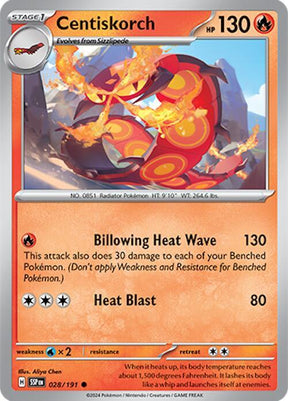 Centiskorch 028/191 - Pokemon TCG Surging Sparks card