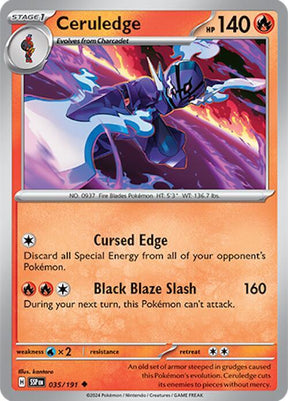 Ceruledge 035/191 - Pokemon TCG Surging Sparks card