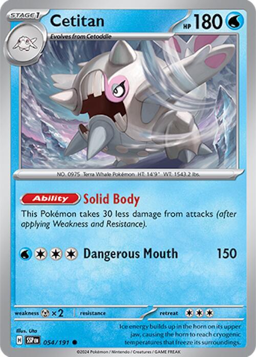 Cetitan 054/191 - Pokemon TCG Surging Sparks card