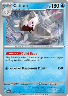 Cetitan 054/191 - Pokemon TCG Surging Sparks card