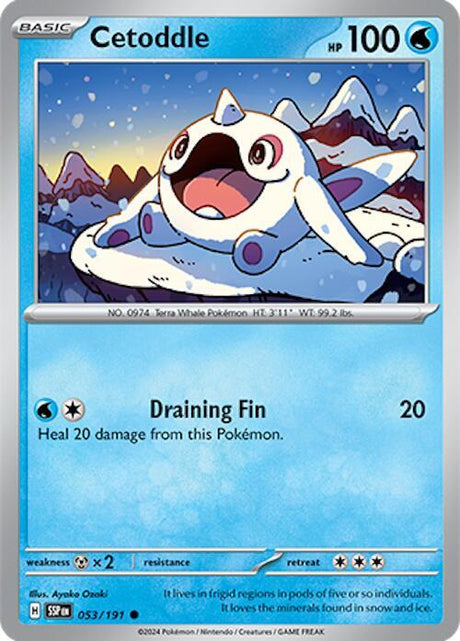 Cetoddle 053/191 - Pokemon TCG Surging Sparks card