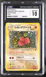 CGC 10 Pokemon Dark Dugtrio (1997) Rocket Gang 051 (Front)