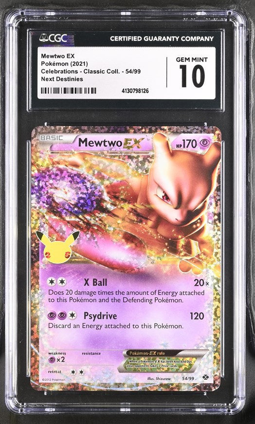 CGC 10 Pokemon Mewtwo EX (2021) Celebrations Classic Collection 54 (Front)