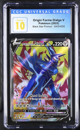 CGC 10 Pokemon Origin Forme Dialga V (2022) Sword & Shield Black Star Promo SWSH255 (Front)