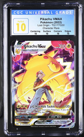 CGC 10 Pokemon Pikachu VMAX (2022) Lost Origin Trainer Gallery TG17 (Front)