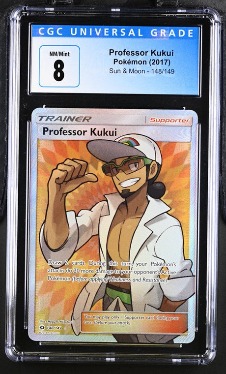 CGC 8 Pokemon Professor Kukui (2017) Professor Kukui 148 (Front)