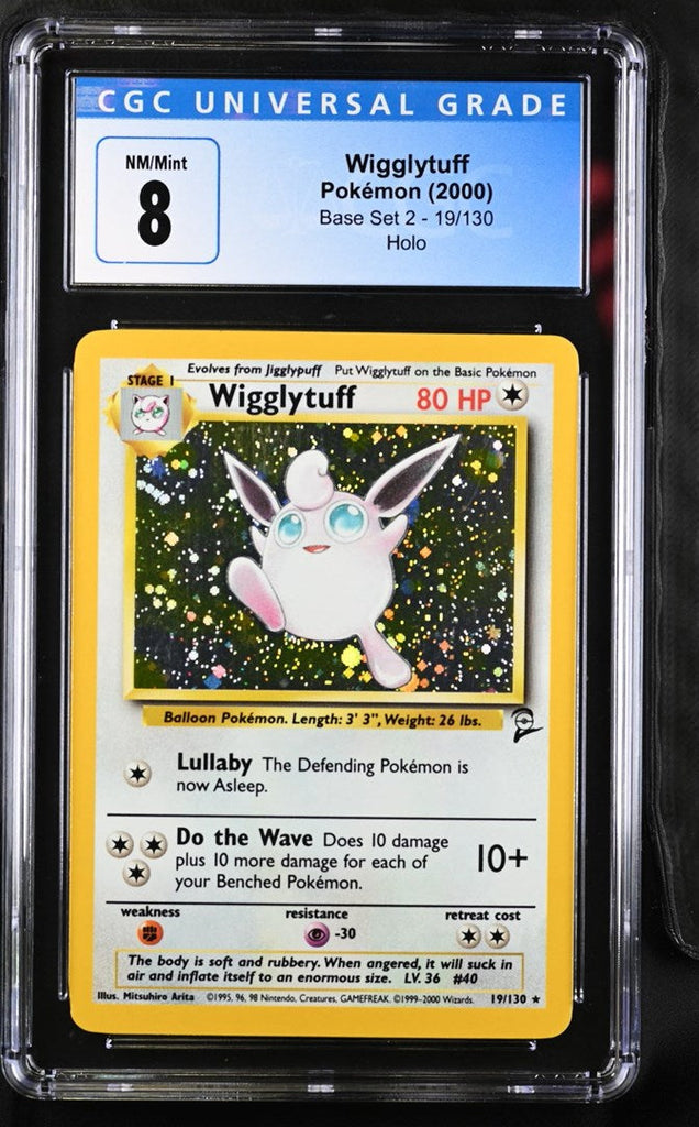 CGC 8 Pokemon Wigglytuff (2000) Base Set 2 19 (Front)
