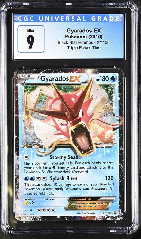 CGC 9 Pokemon Gyarados EX (2023) XY Black Star Promo XY96 (Front)