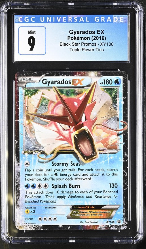 CGC 9 Pokemon Gyarados EX (2023) XY Black Star Promo XY96 (Front)