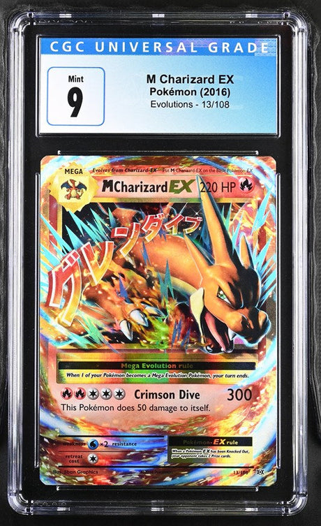 CGC 9 Pokemon M Charizard EX (2023) Evolutions Ultra Rare 13 (Front)
