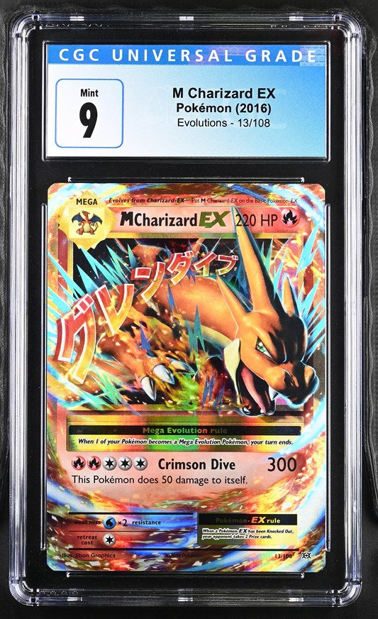 CGC 9 Pokemon M Charizard EX (2023) Evolutions Ultra Rare 13 (Front)