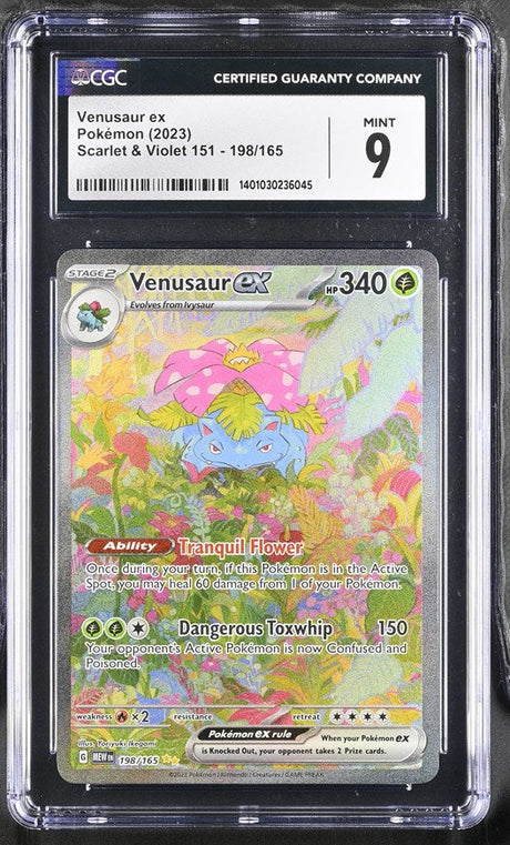 CGC 9 Pokemon Venusaur ex (2023) Scarlet & Violet 151 198 (Front)