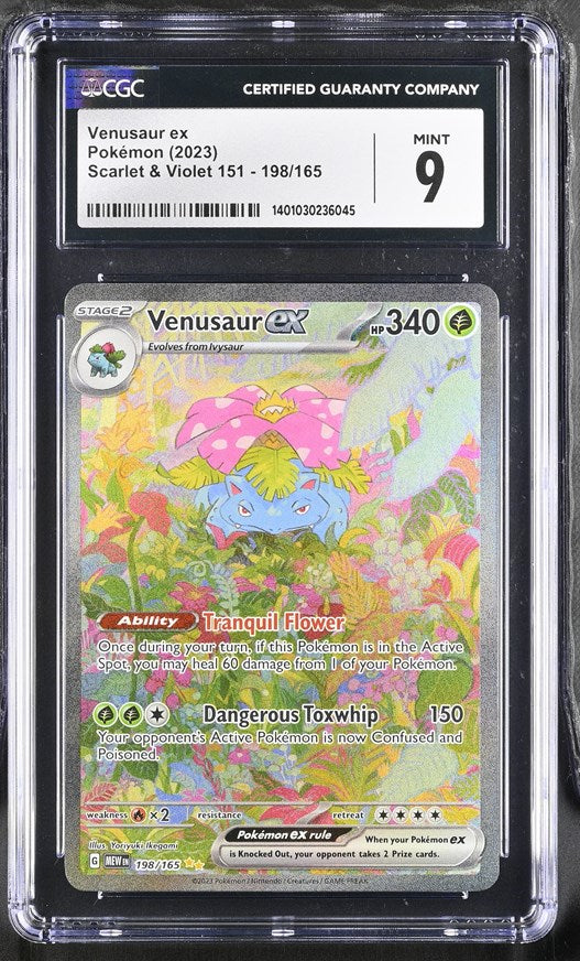 CGC 9 Pokemon Venusaur ex (2023) Scarlet & Violet 151 198 (Front)