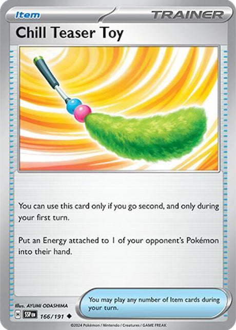 Chill Teaser Toy 166/191 - Pokemon TCG Surging Sparks card
