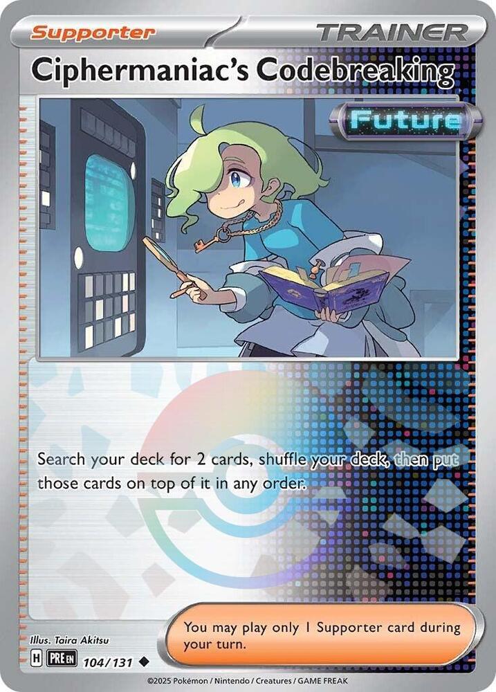 Ciphermaniac's Codebreaking 104/131 - Poké Ball Reverse Holo - Pokemon TCG Prismatic Evolutions card