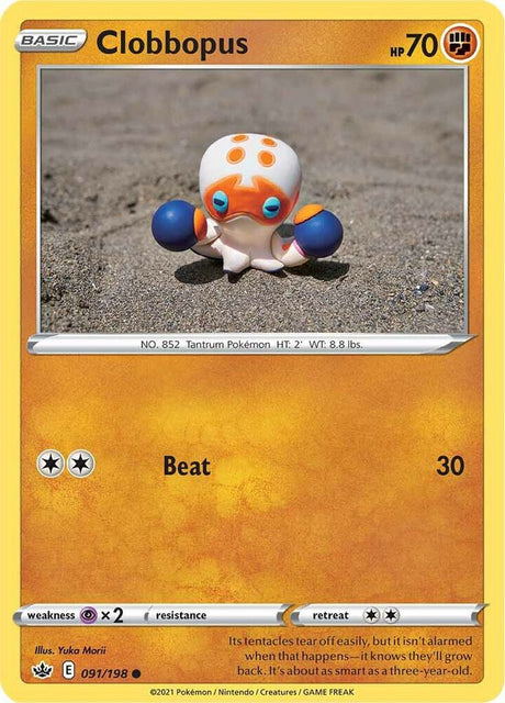 Clobbopus 091 - Pokemon TCG Chilling Reign card