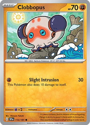 Clobbopus 112/191 - Pokemon TCG Surging Sparks card