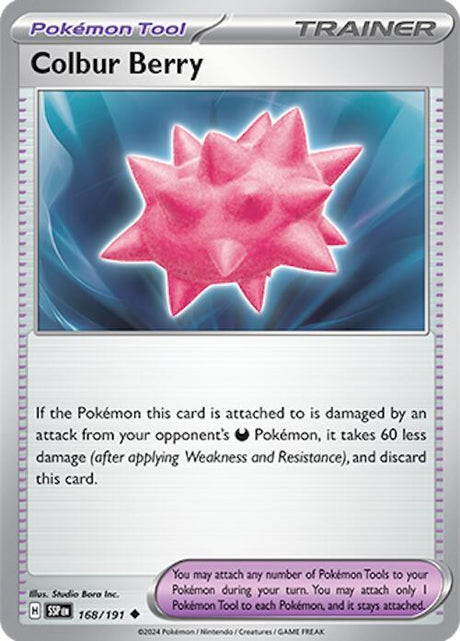 Colbur Berry 168/191 - Pokemon TCG Surging Sparks card
