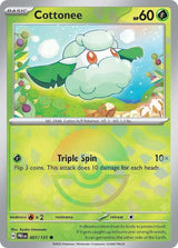 Cottonee 007/131 - Poké Ball Reverse Holo - Pokemon TCG Prismatic Evolutions card