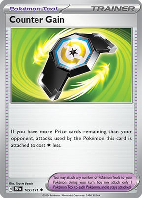Counter Gain 169/191 - Pokemon TCG Surging Sparks card