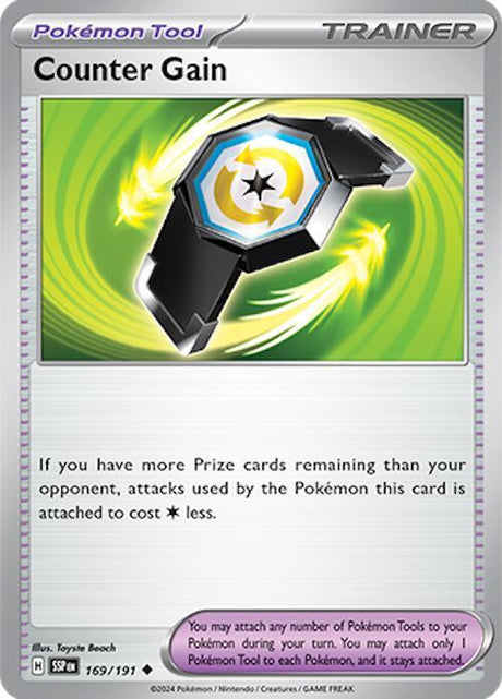 Counter Gain 169/191 - Pokemon TCG Surging Sparks card
